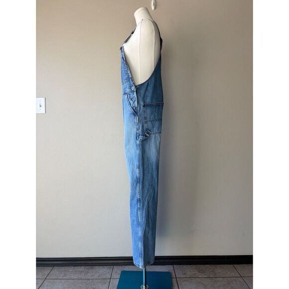 Star co. mid wash bib denim overalls - Picture 3 of 8